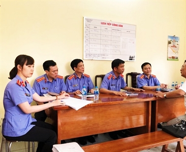 Lấy ý kiến về Dự thảo quy trình tiếp công dân trong ngành KSND